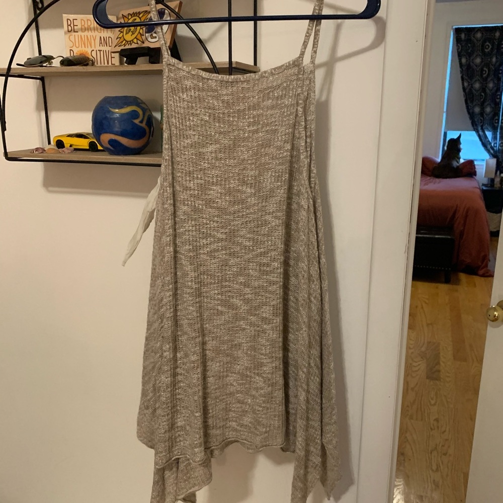 Tan Sleeveless Sweater
